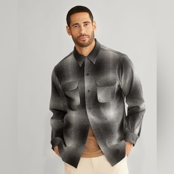 Pendleton Other - 🌼PENDELTON MEN'S PLAID BOARD SHIRT in plaid black and white